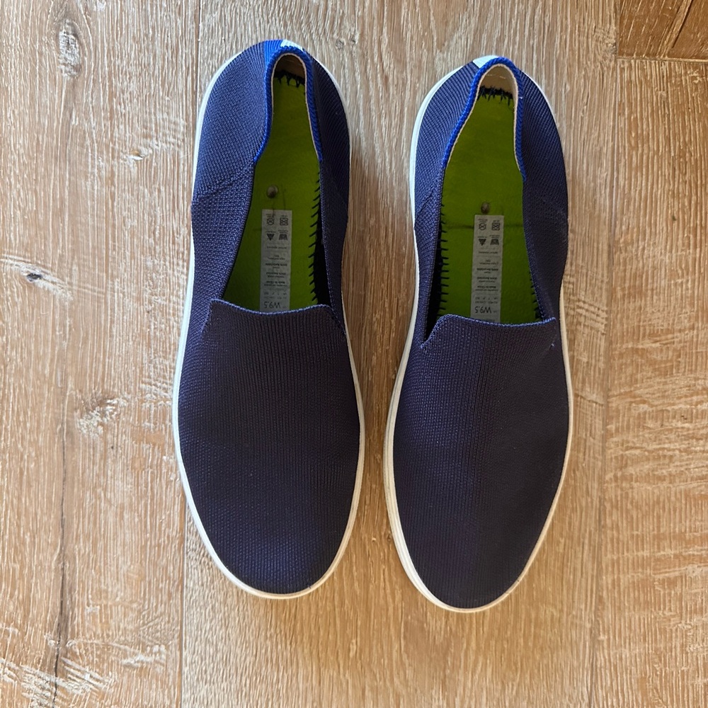 Rothys Navy Slip-On Sneakers 9.5